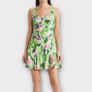 Milly | Dresses | Milly Emerald Green Atalie Glazed Sheath Mini Dress |  Poshmark